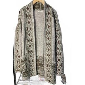 Margeaux & Ellie Cardigan Sweater Women's Large Knit Indie